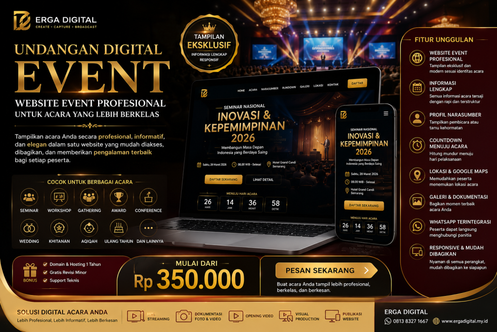 Undangan digital profesional dan eksklusif